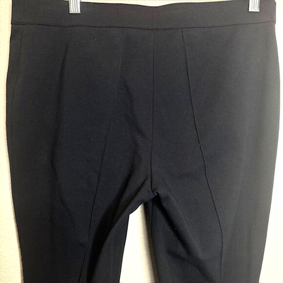 Akris Punto Womens Size 12 Pants Navy Straight Tapered Leg Stretch Viscose - Picture 3 of 12
